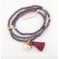 PULSERA ZEN BURGUNDY MUJER