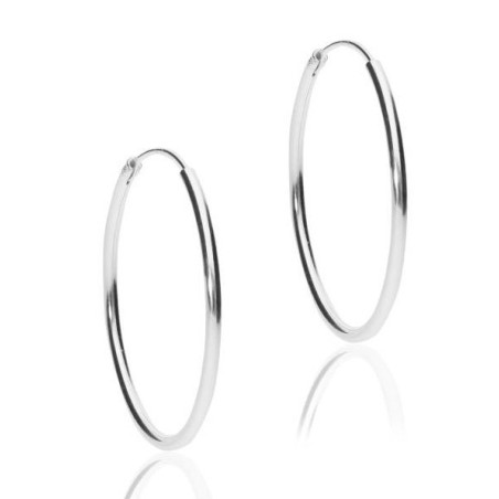 PENDIENTES AROS PLATA