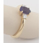 ANILLO COMPROMISO CON DIAMANTES Y AMATISTA
