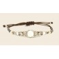 PULSERA PLATA NACAR NAVET CHAMPAGNE