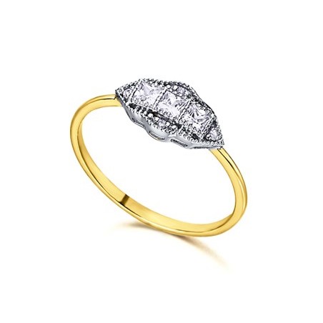 ANILLO COMPROMISO CON DIAMANTES