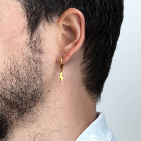 PENDIENTES LOTUS HOMBRE