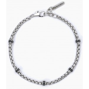 Pulsera Mabina para hombre, plata 925, Montecarlo 533626