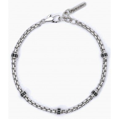 Pulsera Mabina para hombre, plata 925, Montecarlo 533626