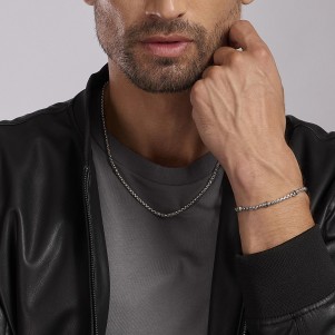 Pulsera Mabina para hombre, plata 925, Montecarlo 533626