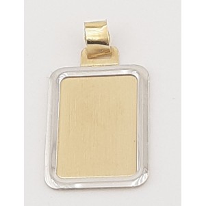 PLACA RECTANGULAR BICOLOR