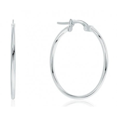 PENDIENTES ARO ORO BLANCO