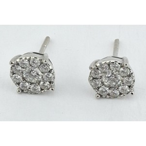 PENDIENTES MUJER CON DIAMANTES