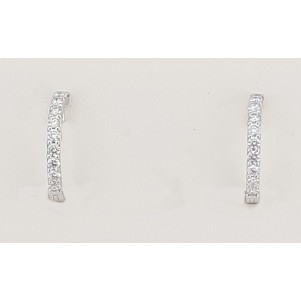 PENDIENTES AROS CON DIAMANTES