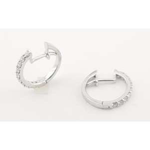 PENDIENTES AROS CON DIAMANTES