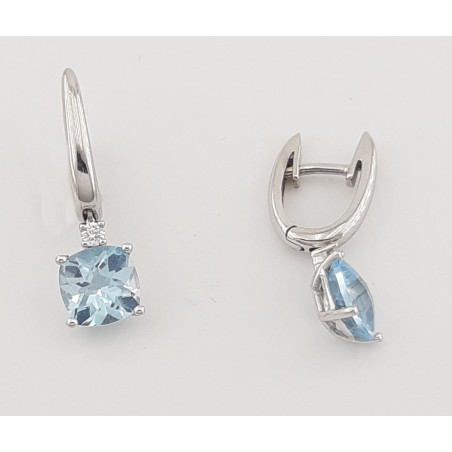 PENDIENTES TOPACIO Y DIAMANTES