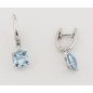 PENDIENTES TOPACIO Y DIAMANTES