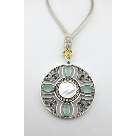 COLLAR TOP SILVER MUJER