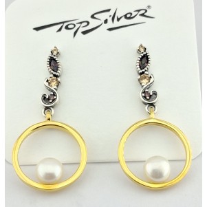 PENDIENTES TOP SILVER MUJER
