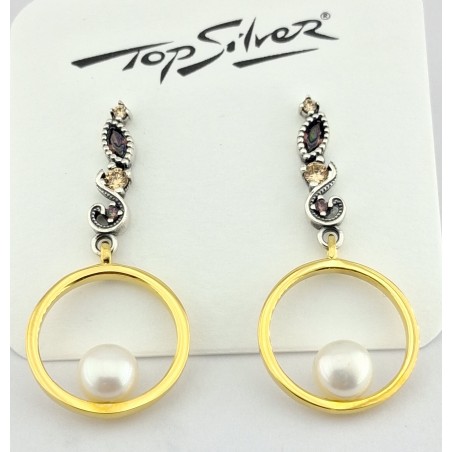 PENDIENTES TOP SILVER MUJER