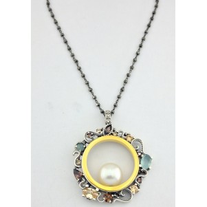 COLLAR TOP SILVER MUJER