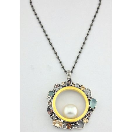 COLLAR TOP SILVER MUJER