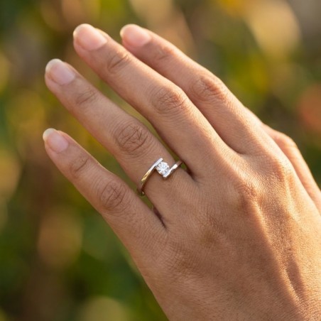 ANILLO COMPROMISO CON DIAMANTES