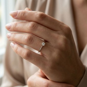 ANILLO COMPROMISO CON DIAMANTES