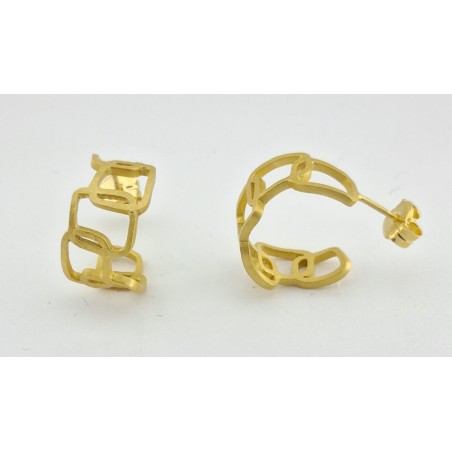 PENDIENTES DOA MUJER  RECTANGULOS IRREGULARES