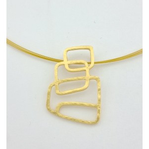 COLLAR DOA MUJER CON RECTANGULOS IRREGULARES