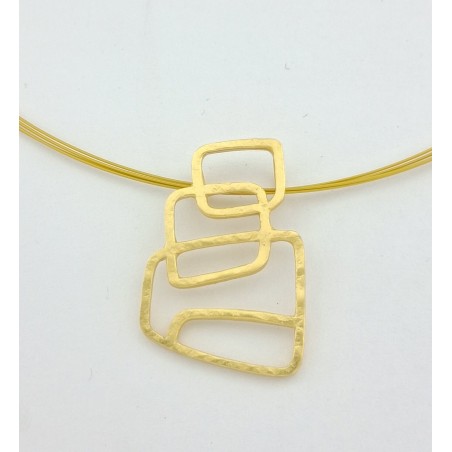 COLLAR DOA MUJER CON RECTANGULOS IRREGULARES