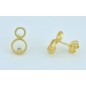 PENDIENTES DOA MUJER DOBLE CIRCULO DIAMANTE