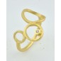 ANILLO DOA MUJER DOBLE CIRCULO DIAMANTE