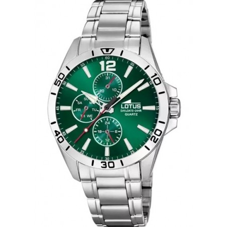 RELOJ LOTUS HOMBRE MULTIFUNCION ESFERA VERDE 18812