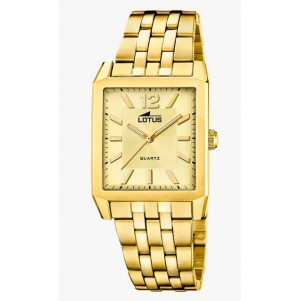 RELOJ LOTUS HOMBRE RECTANGULAR DORADO  18984/2