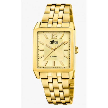 RELOJ LOTUS HOMBRE RECTANGULAR DORADO  18984/2