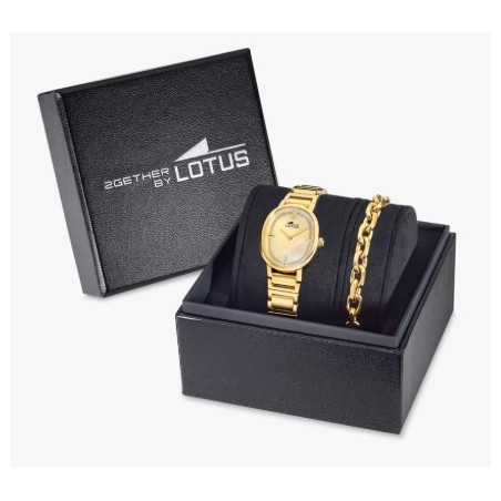 RELOJ LOTUS MUJER 2GETHER DORADO OVAL 19013/2