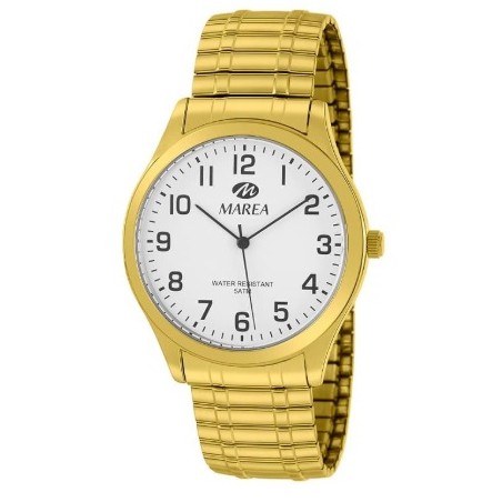 RELOJ MAREA HOMBRE DORADO  EXTENSIBLE B41281/3