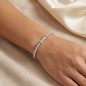 Pulsera Mabina Tennis Club para Mujer en Plata Rodiada y Circonitas Blancas