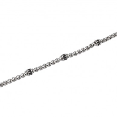 Detalles de la Pulsera Mabina para hombre, plata 925, Montecarlo 533626
