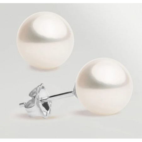 PENDIENTES PERLA CULTIVADA 10,50MM ORO BLANCO