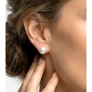 PENDIENTES PERLA CULTIVADA 10,50MM ORO BLANCO