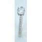 ANILLO MUJER PLATA CON CIRCONITAS BLANCAS