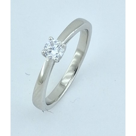 ANILLO MUJER PLATA SOLITARIO CIRCONITA BLANCA 