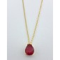 COLLAR MUJER EN PLATA 925MLS  BAÑO EN ORO AMARILLO
