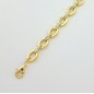 PULSERA M UJER PLATA BAÑO ORO Y CIRCONITAS BLANCAS