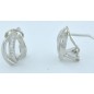 PENDIENTES MUJER EN PLATA 1ª LEY CIRCONITAS BLANCA