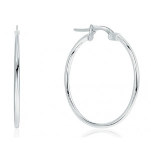 PENDIENTES ARO ORO BLANCO