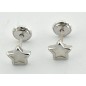 PENDIENTES BEBÉ ESTRELLA ORO BLANCO Y NACAR