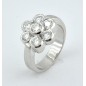 ANILLO COMPROMISO ROSETÓN CON DIAMANTES 1,65 QTS