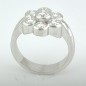 ANILLO COMPROMISO ROSETÓN CON DIAMANTES 1,65 QTS