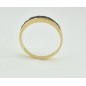 ANILLO MEDIA ALIANZA ORO AMARILLO ZAFIROS AZULES