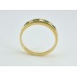 ANILLO COMPROMISO ORO AMARILLO DIAMANTES ESMERALDA