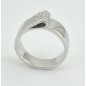 ANILLO COMPROMISO ORO BLANCO  DIAMANTES 0,26 
