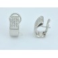 PENDIENTES MUJER EN ORO BLANCO Y DIAMANTES  0,47 